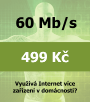 Tarif Internet MAX - bezdrát 60 Mb/s
